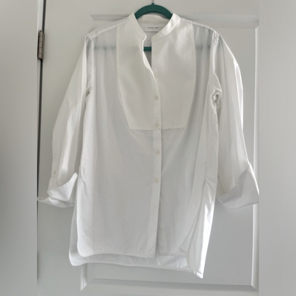 Everlane Women's The Tuxedo Button Down Shirt 100% Cotton Size 12 - Picture 7 of 11